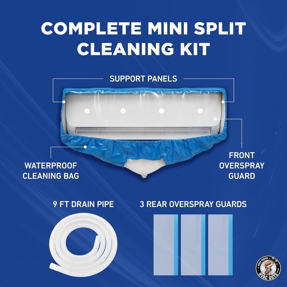 Reusable Mini Split Cleaning Bag | Easy Installation