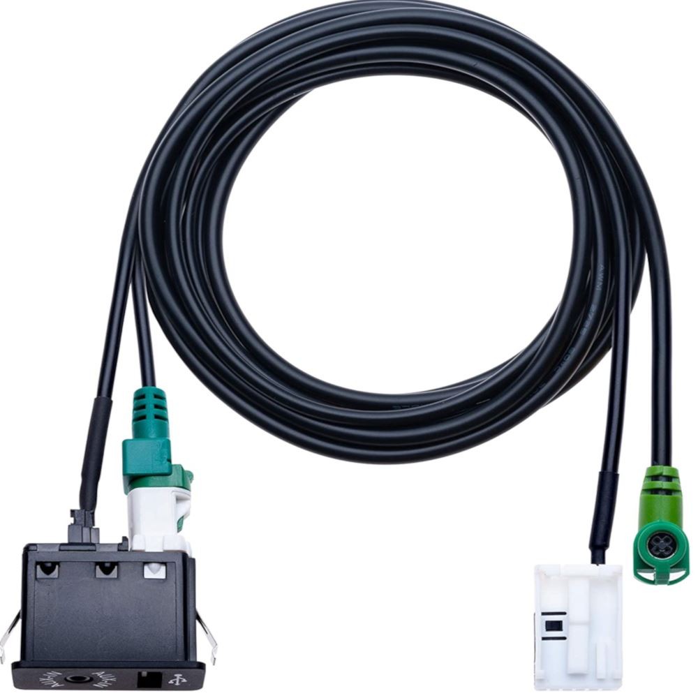 USB AUX Port Switch Cable For BMW 1 3 Series X1 E81 E87 E88 E82 E90 E91 E92