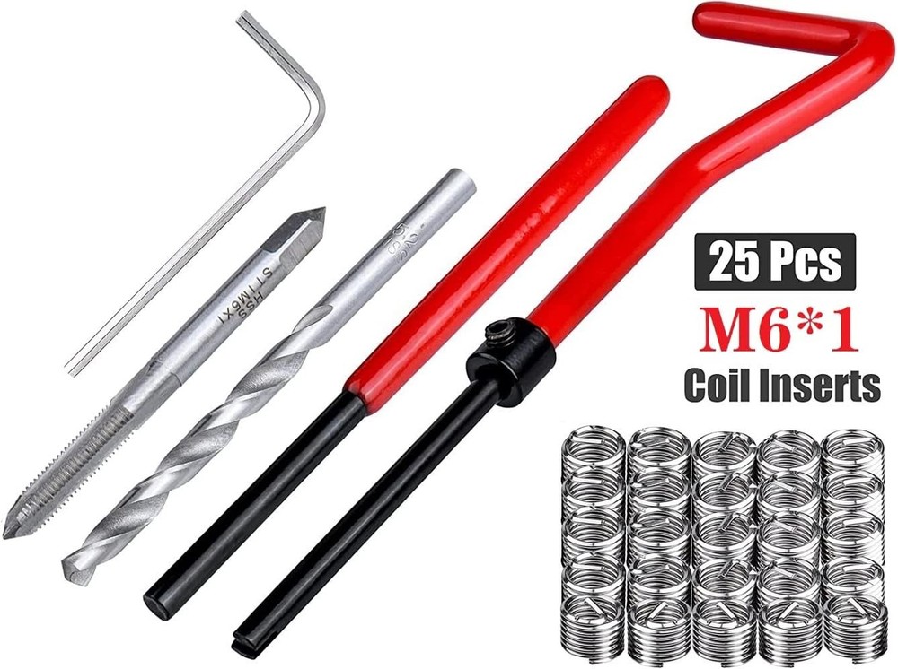 M6 x 1.0 thread repair insert kit