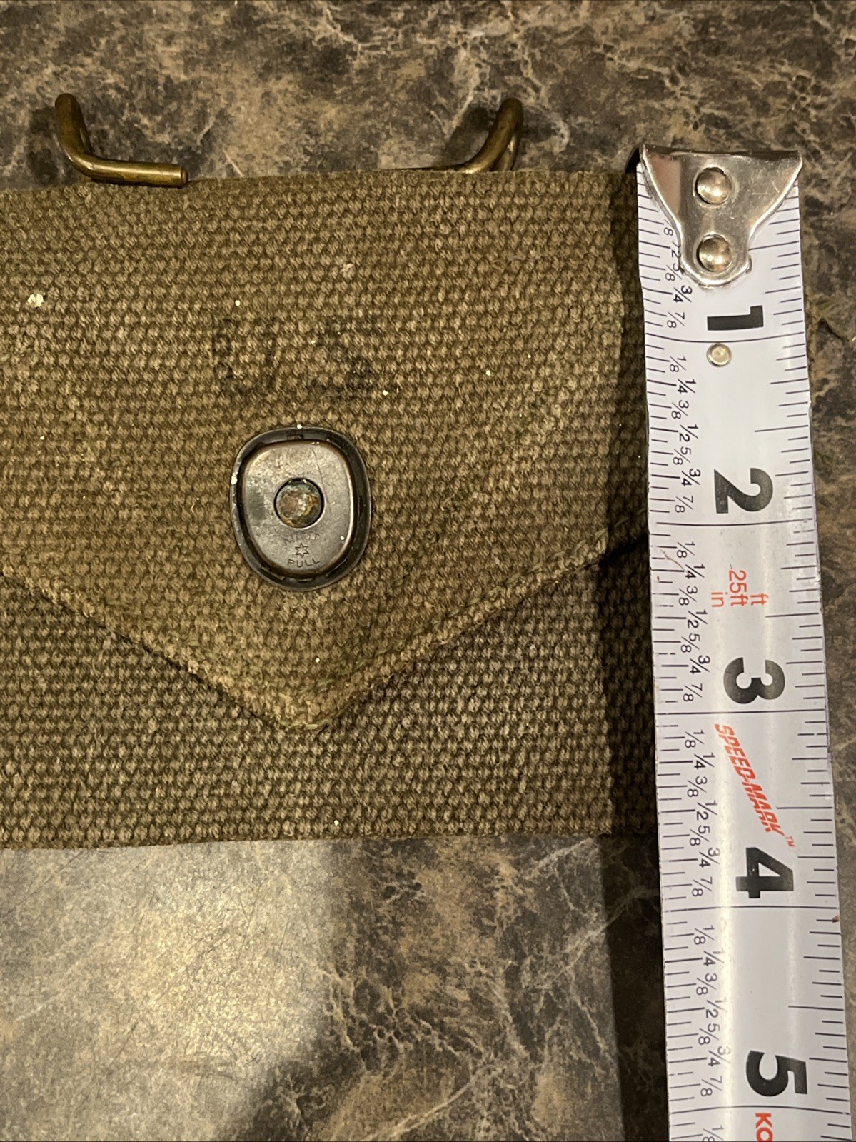 ORIGINAL WWII US ARMY INFANTRY M1942?FIRST AID BANDAGE CARRY POUCH ONLY VINTAGE