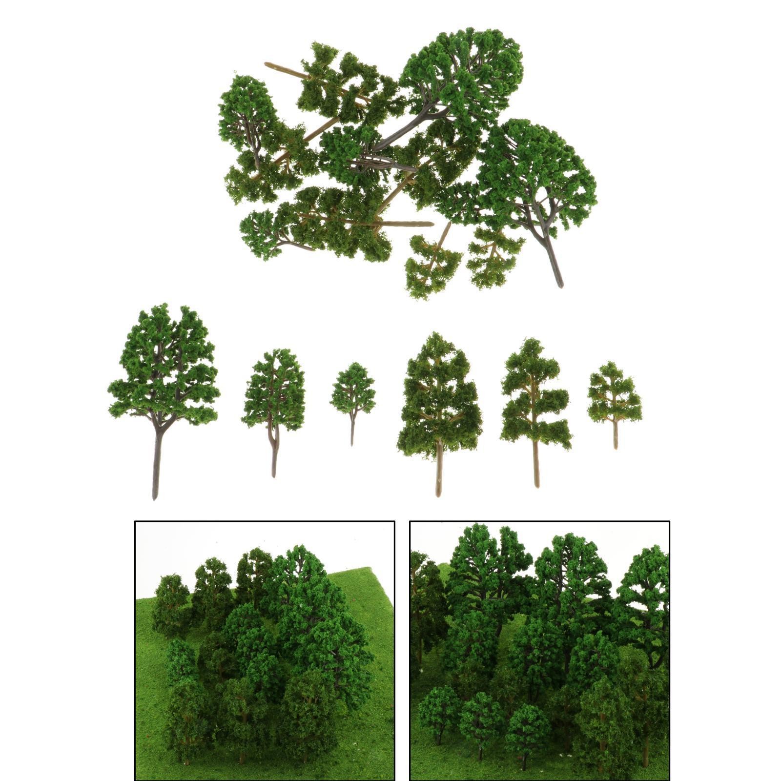 18Pcs Assorted Trees Scenery Model Tree Garden Landscape Layout Scenery
