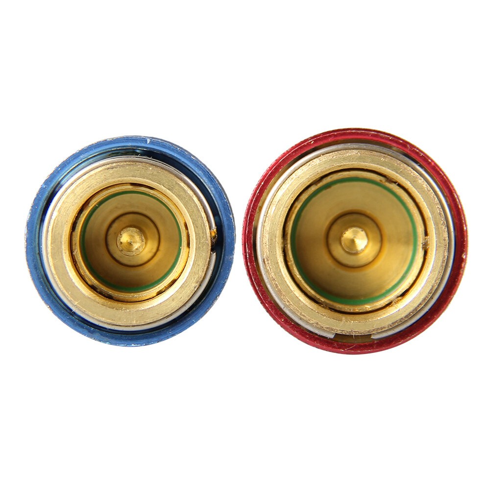 2Pcs Quick Connector Adapter Coupler Auto A/C Manifold Gauge Low/High HVAC Tools