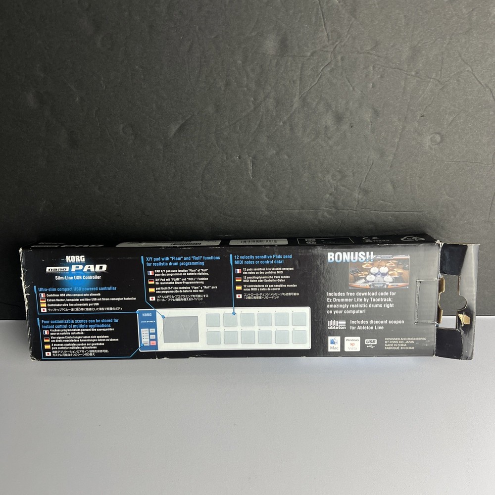 Korg nanoPAD USB Drum Controller White