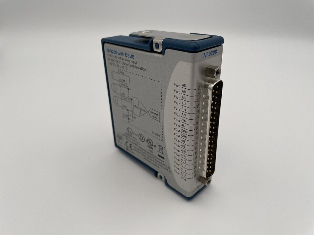 National Instrument NI-9208, Current input Module, Fully Tested Free Shipping