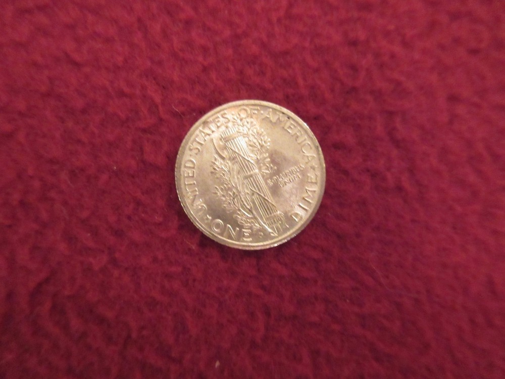 1938-d Mercury Dime, Lustrous Solid Gem BU++FULL BANDS