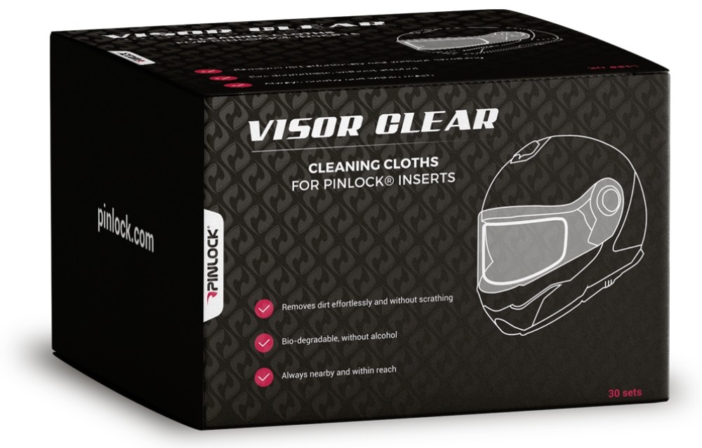 Pinlock Visor Cleaning Wipes (30pk)