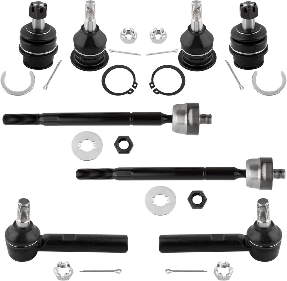 2005-2018 Tacoma Front Upper Lower Ball Joints Tie Rods–Compatible Replacement