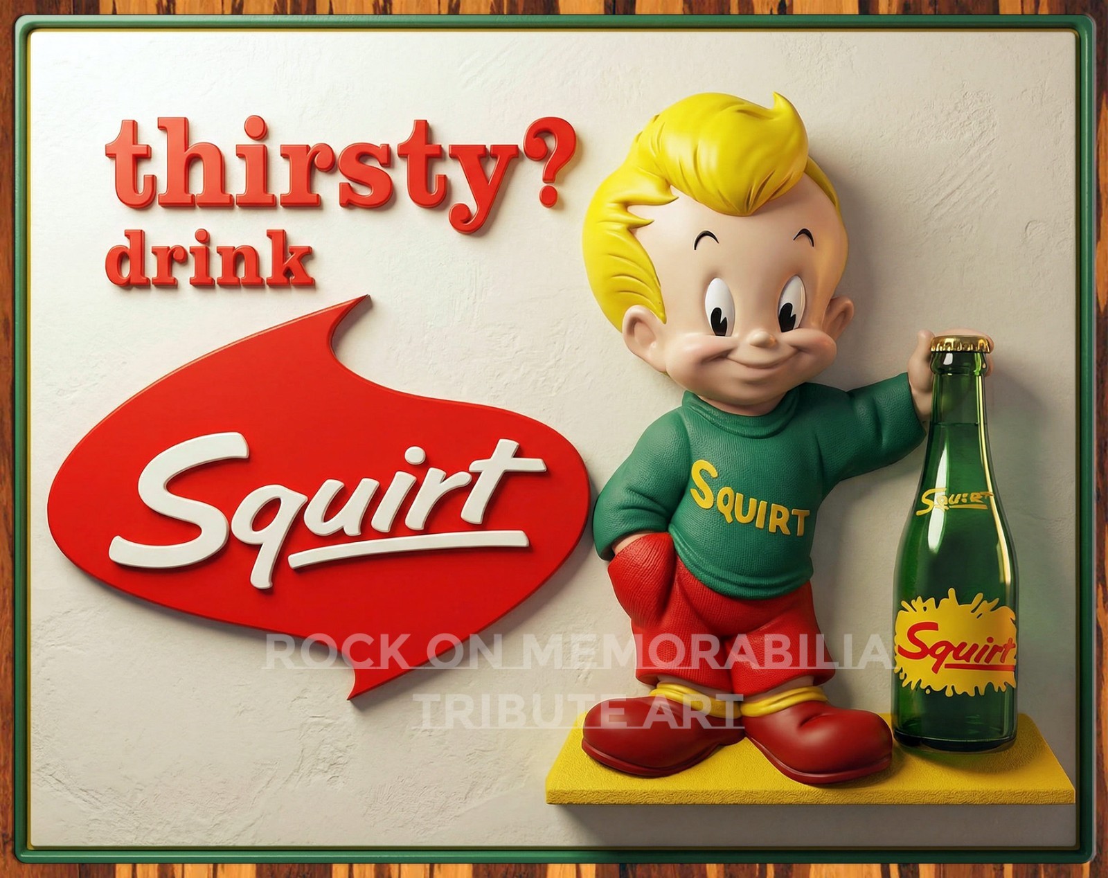 Squirt Soda – Premium Aluminum Metal Sign – 11 x 14