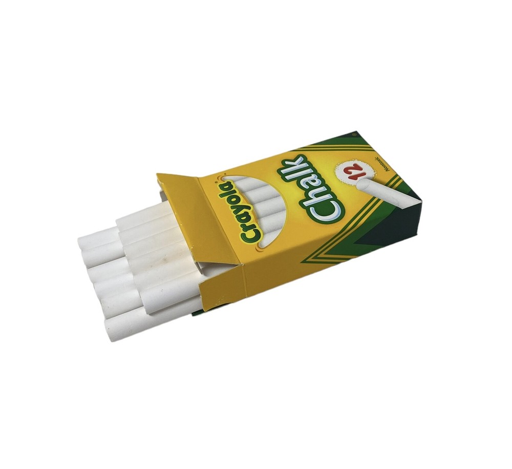 Crayola White Chalk, 12 Count: Essential Tools for Traditional Creativity