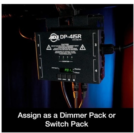 ADJ-DP-415R- 4 Channel DMX Dimmer/Switch Pack NEW