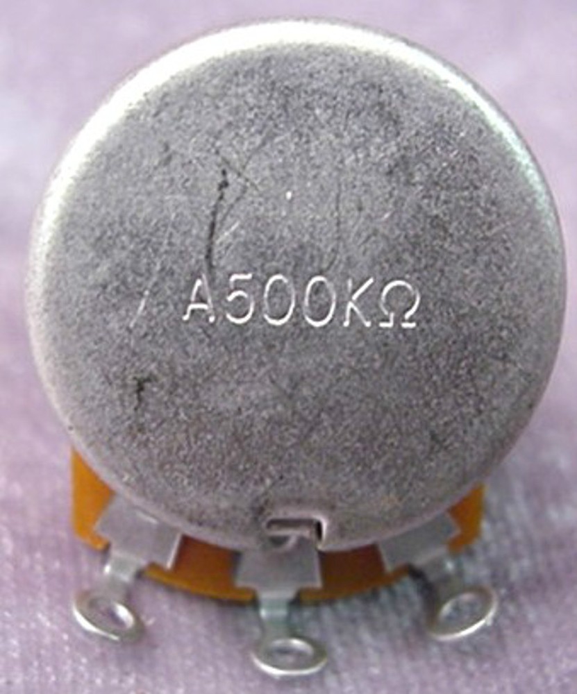 A500k QUARTER SIZE ELECTRIC GUITAR CONTROL POT
