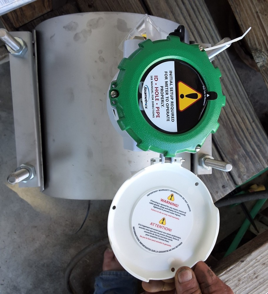 Seametrics AG90-10 Saddle Flowmeter 10" - Battery Powered
