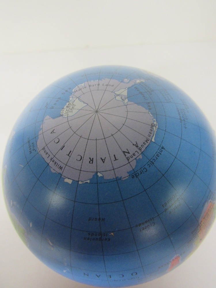 Desktop Rotating Replogle Globe 5 1/2" x 4" Dual Direction Spin Ships Free