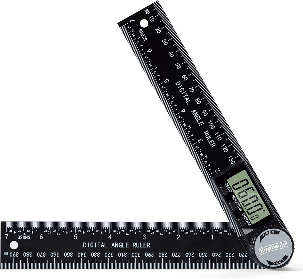 Digital Angle Finder Protractor 7" Professional Measuring Tool with Quick Displa
