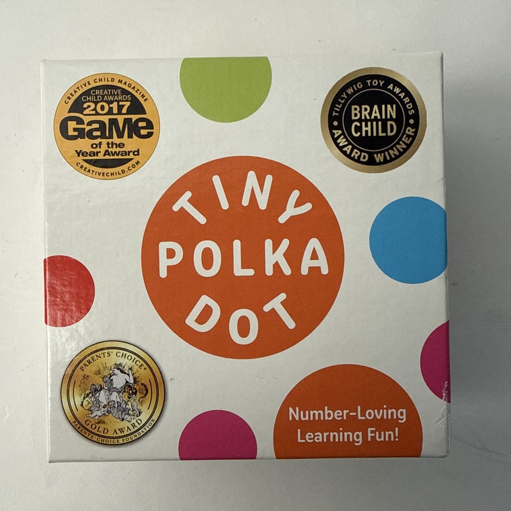 Tiny Polka Dot Game Educational Math Learning Card Game, Kids 3-8+ ▪︎ Worn Box