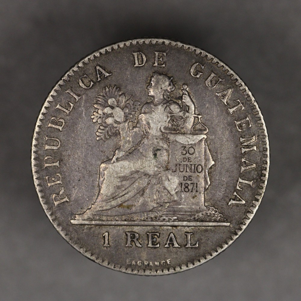 1897 Guatemala Silver 1 Real