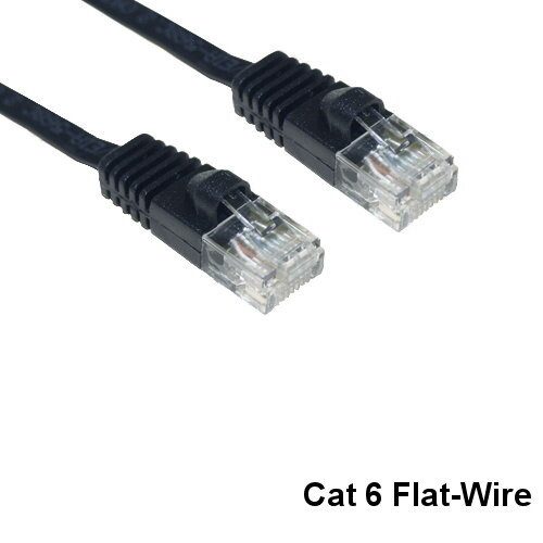 Kentek 3ft Flat Slim Cat6 UTP Cable 32AWG RJ45 Pure Copper Network Ethernet