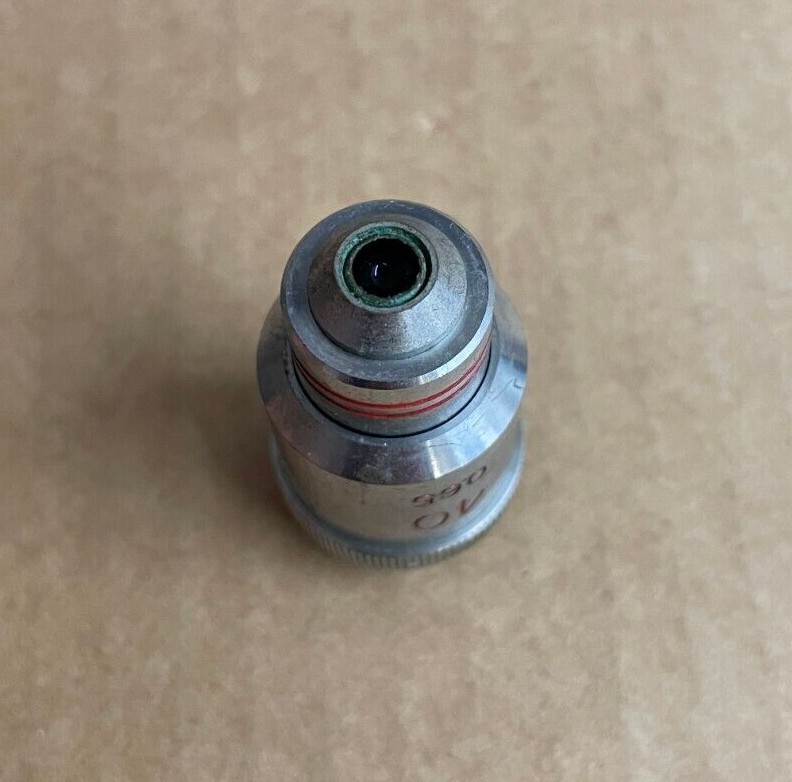 Swift 656344 Microscope Objective Lens 40x 0.65 - Two Red Stripes