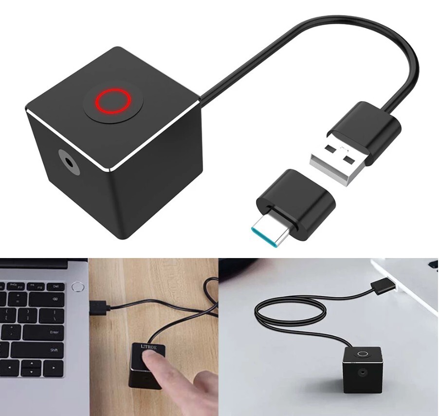 Work From Home USB Mouse Mover w/ 3 Modes & On/Off Switch