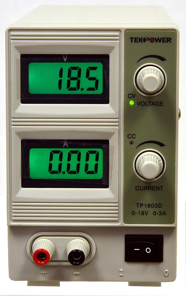 Tekpower TP1803D Variable Linear DC Adjustable Power Supply 0-18V @ 0-3A