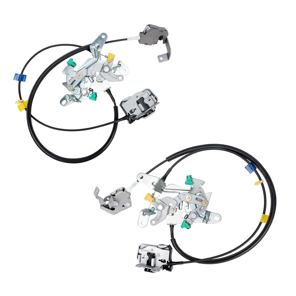 Rear Door Lock Latch & Cable - Left Driver & Right Passenger Side - Replacement