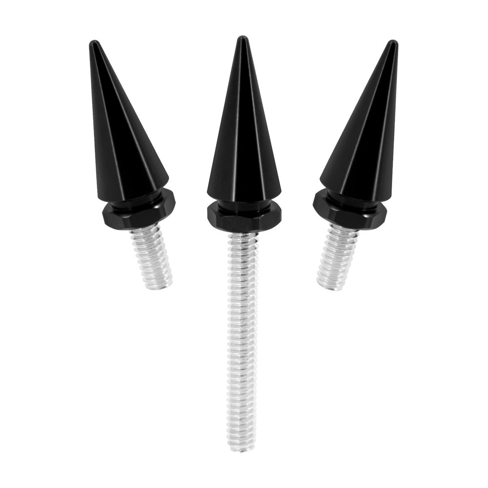 3xBlack Impaler Spike Wind Screen Windshield Bolt For Electra Street Glide 14-23