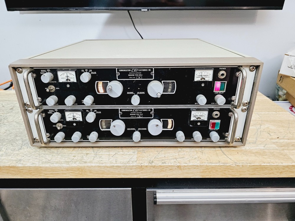 RARE Watkins Johnson CEI  975-2  775-3 Communications Ham Shortwave Receivers