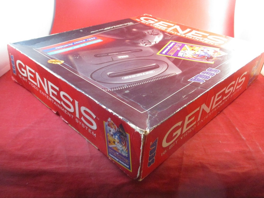 Sonic Spinball Sega Genesis Console System Empty Box ONLY (no console included)