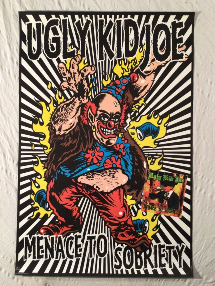Ugly Kid Joe 1993 Two-Sided Promo Poster America’s Least Wanted New Condition