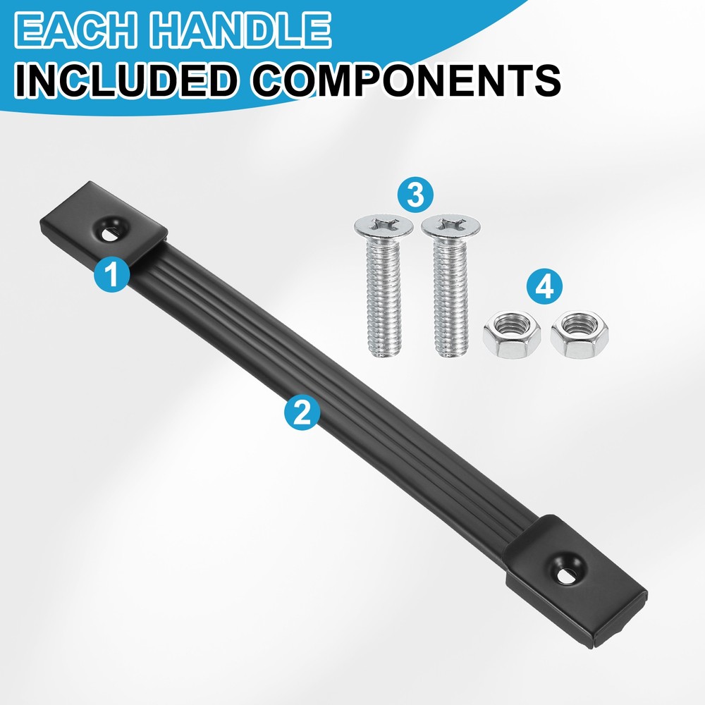 9.7 Inches Speaker Cabinet Strap Handles, Handle Pull for Speaker Case, Black