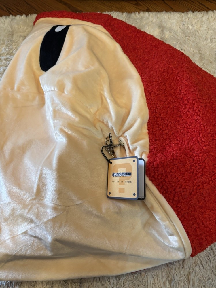 Pottery Barn Large Super Mario™ Super Mushroom Bean Bag Chair Slipcover NWT