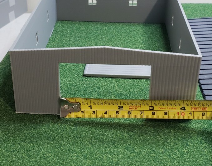 N Scale 1/160 3d Printed MEGA Warehouse Building BIG Pull Thru Door For Freight