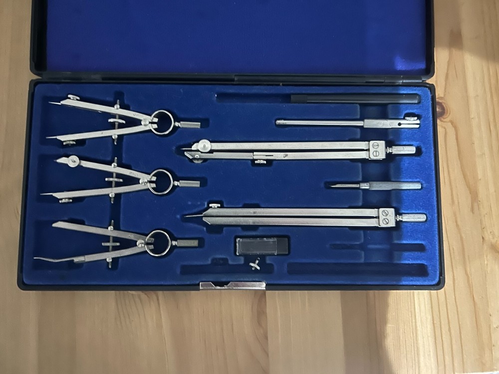 Architect Draftsman Set Mathematical Drawing Instruments
