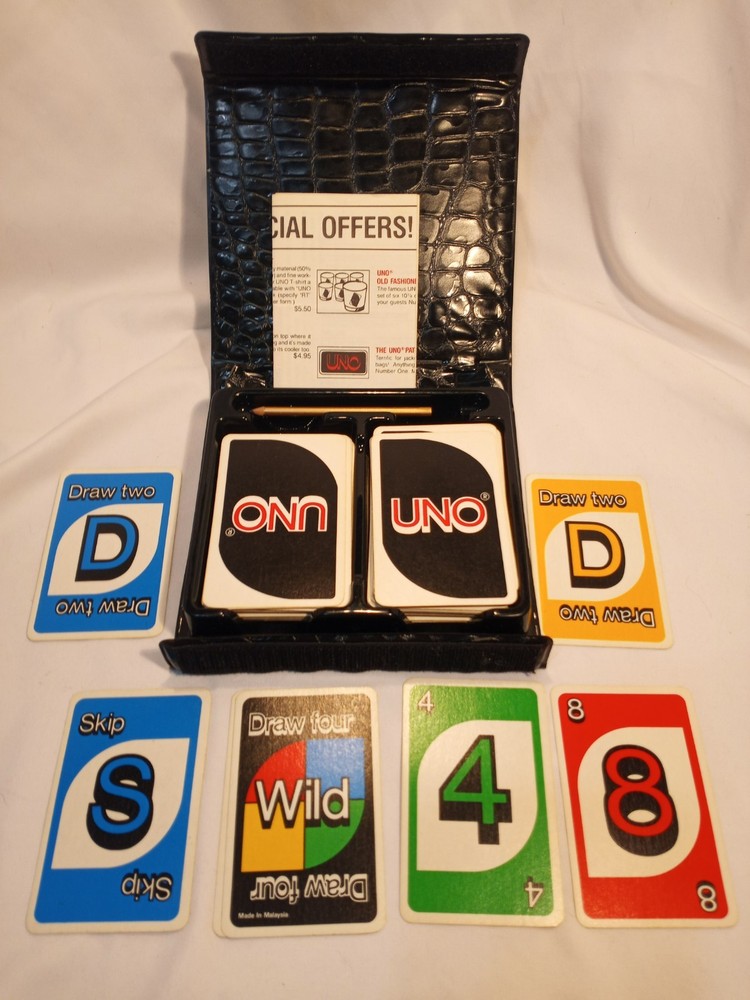 Classic Uno game in nice case