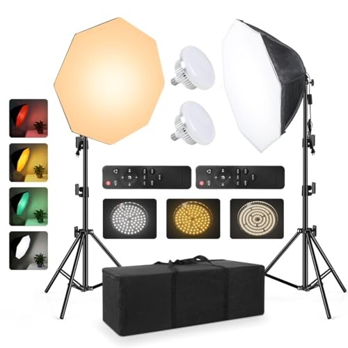 Softbox Continuous Lighting Kit for Camera Photo Video Softbox 2 pack
