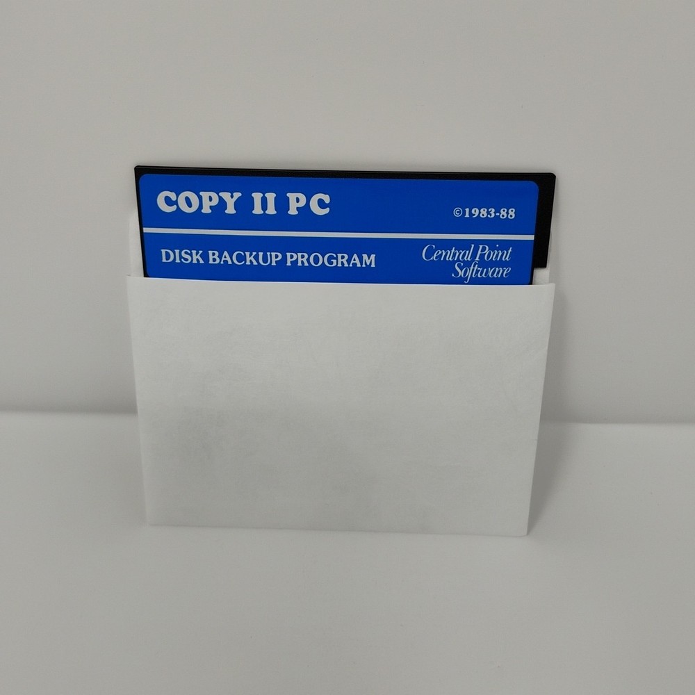 COPY II PC Central Point Computer Software Big Box Floppy 5.25 Disk Vintage 1988