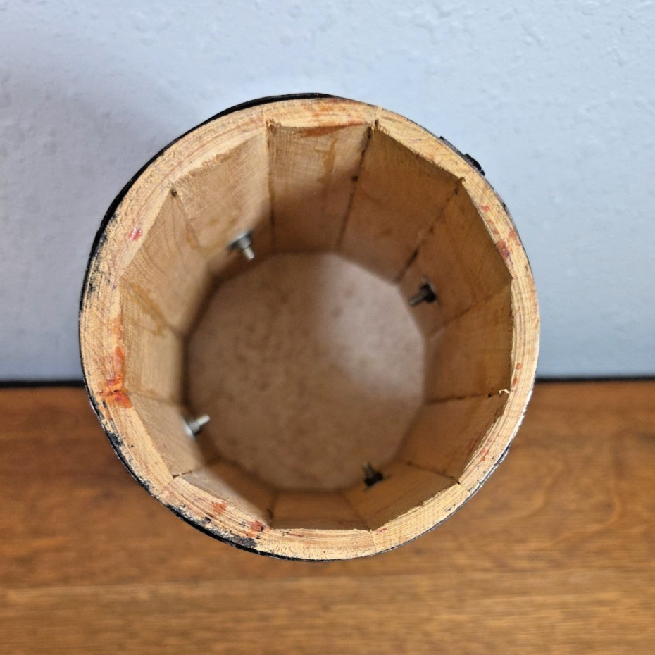 Hand Held Drum, Hand Crafted Drum Likely a Bongo?