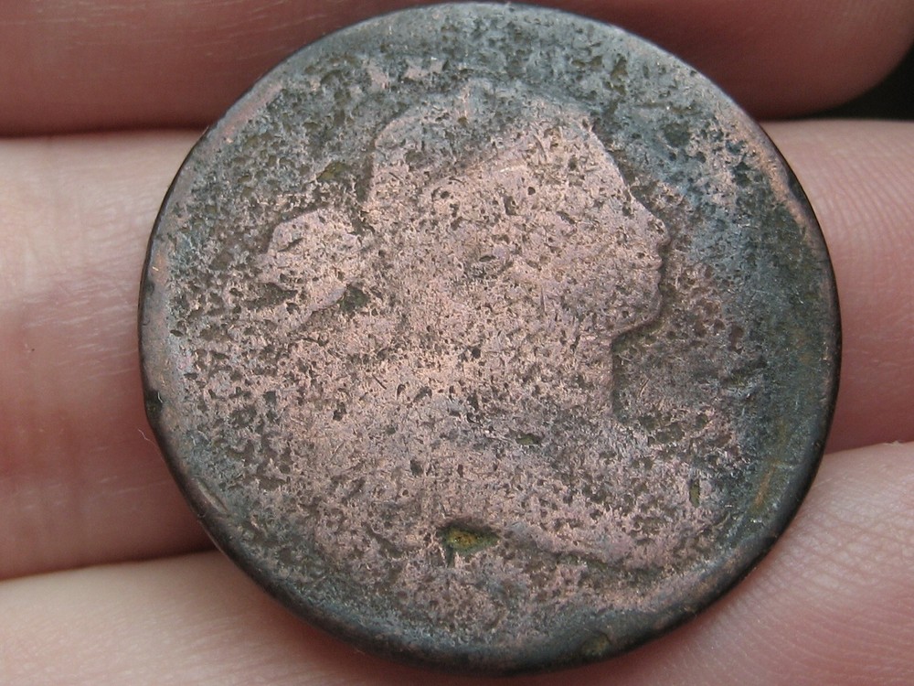 1803 or 1807 Draped Bust Large Cent Penny- With Stems