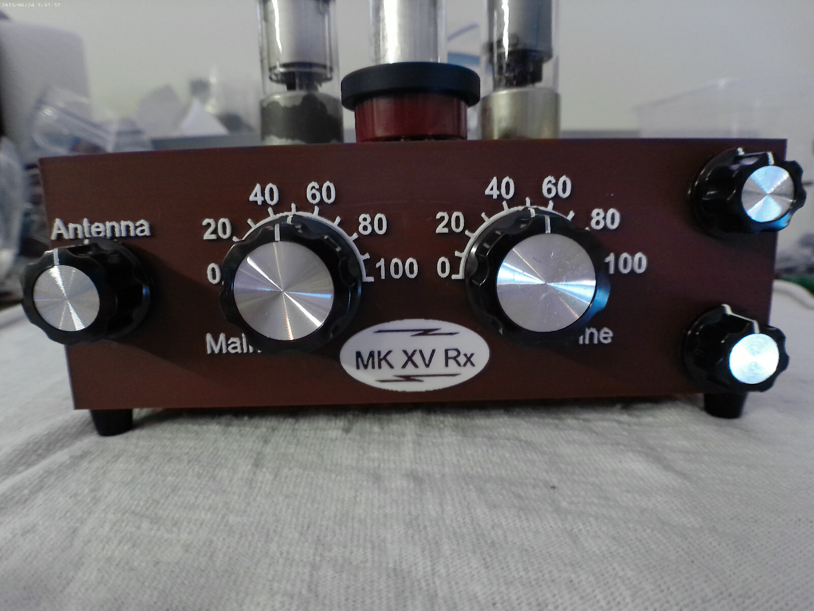 SCHEMATIC ONLY British Mark XV Spy Radio 1943 (AM Band to 13.5 MHZ)