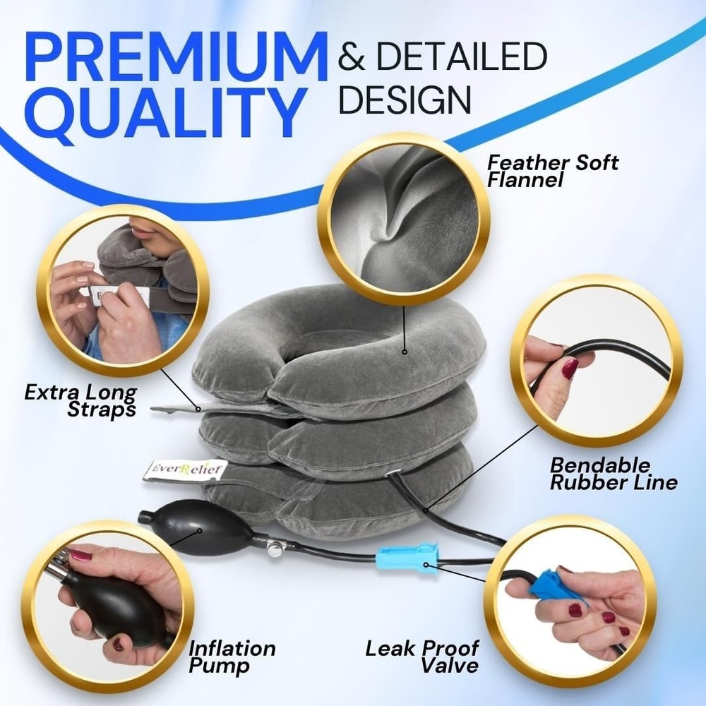 Home Neck Traction Device - Headache & Herniated Disc Relief
