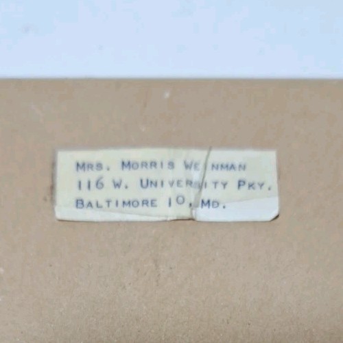 ANTQ/VTG WAR BONDS OWNED BY Personal Record Sheet Framed Document