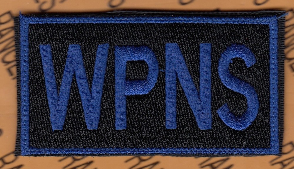 USAF Air Force WEAPONS WPNS Duty Identifier Tab ~3.5" w/ Hook patch c/e