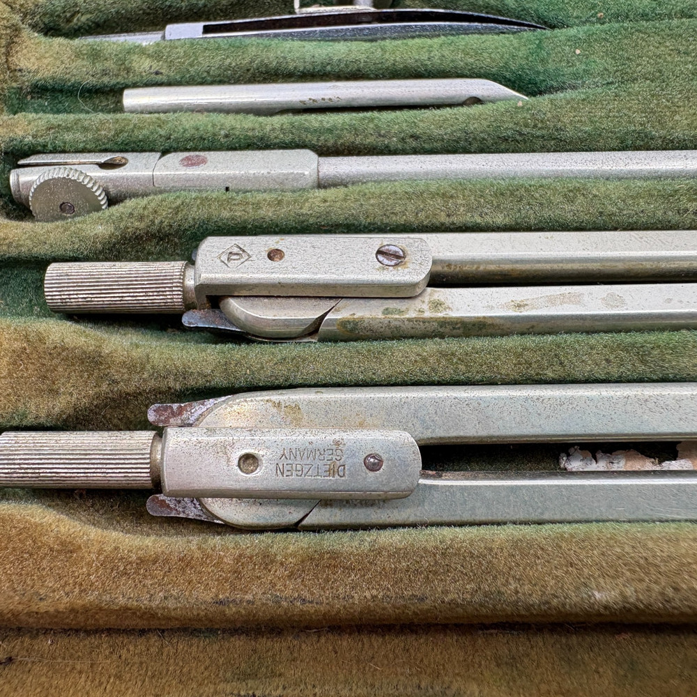 Eugene Dietzgen Universal Drafting Set Germany Compass Divider Set Untested