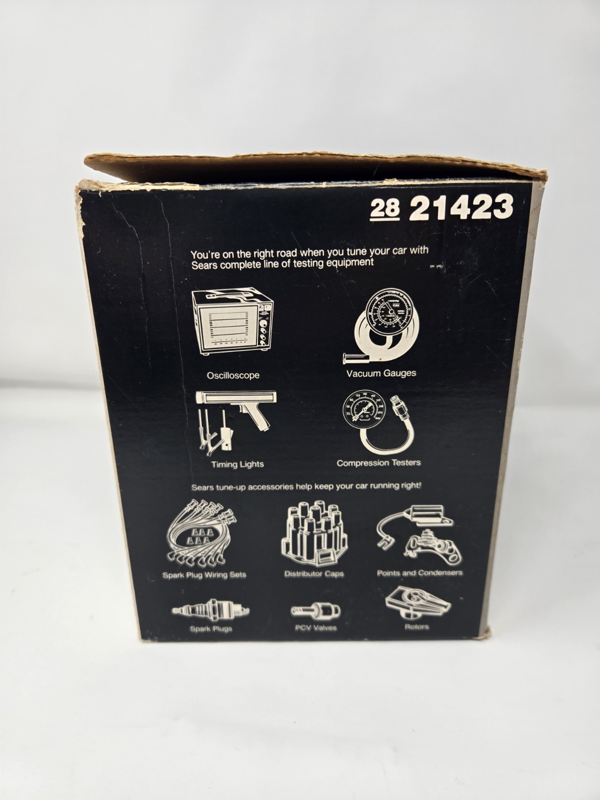 NICE Vintage Sears Engine Analyzer Model 28-21423 w/ Leads & Manual