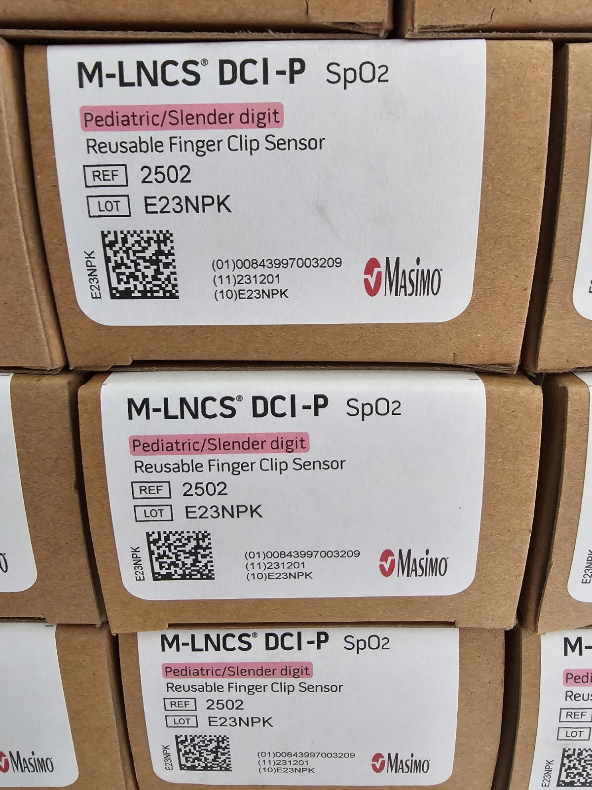 Masimo 2502 M-LNCS DCI-P 3 ft Pediatric Reusable Sensor