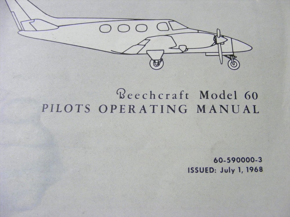 Beechcraft 60 Duke Pilots Operating Manual