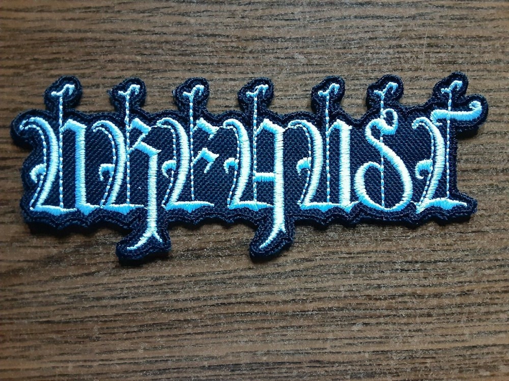 URFAUST,IRON ON WHITE EMBROIDERED PATCH