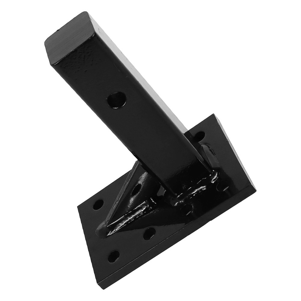 Solid 8-Hole 10000lb Square-Hook Mount For 2" Square Tow Hitch Receiver Adjustab