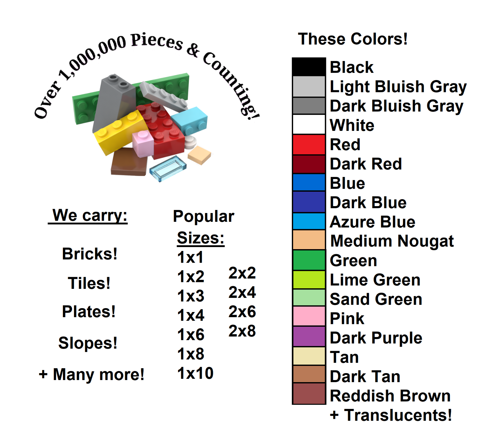 50 Light Bluish Gray Genuine LEGO Bricks 2x2 2x3 2x4 2x6 - Random Bulk Lot