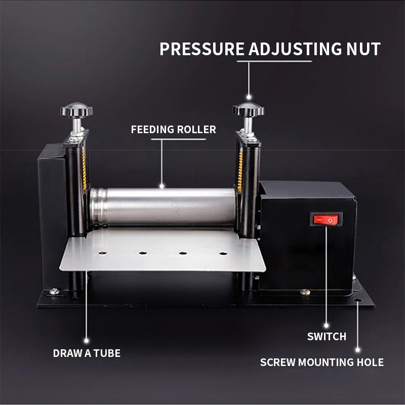Electric Small Leather Drawing Machine, Hand-rolled Glue Cylinder Machine